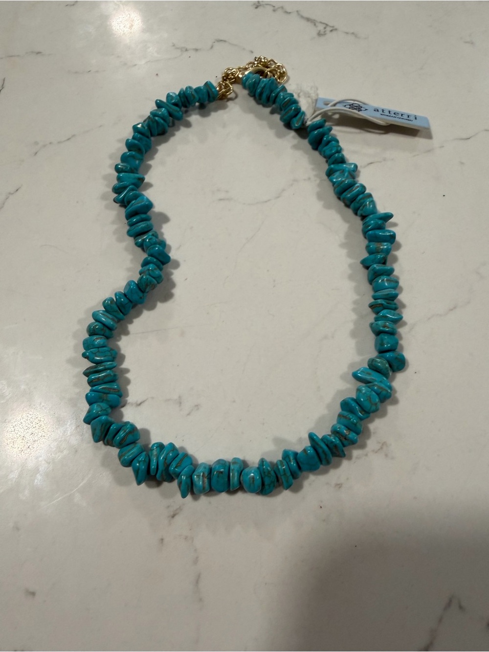 ATTERRI 16”+3” turqoise necklace